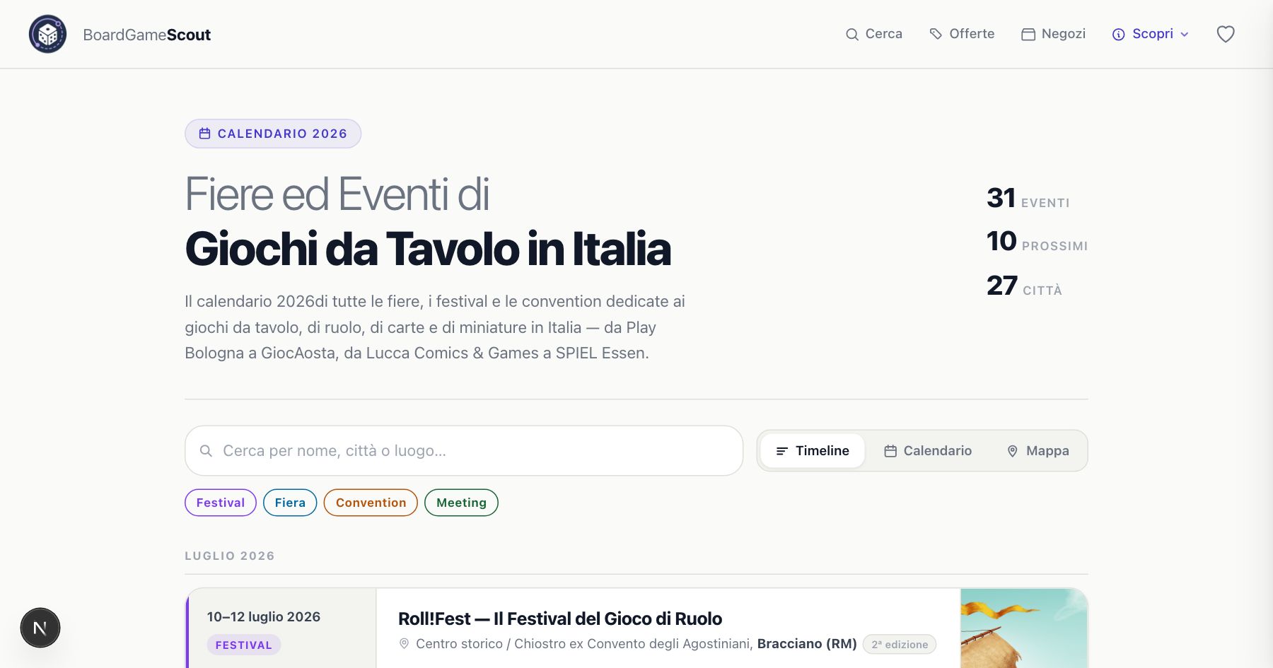 Il calendario degli eventi: fiere e festival in tutta Italia