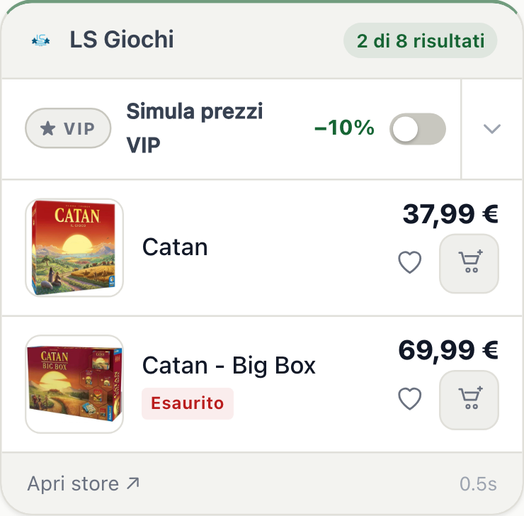 Confronto prezzi di Catan su BoardGameScout: LS Giochi a 37,99 €